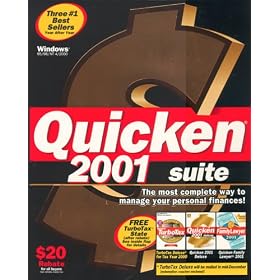 Quicken Suite 2001 (Final Tax Included for Tax Year 2000)