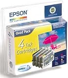 Epson T0445 Ink Cartridge Pack of 4 16ml - Color: Assorted