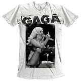 LADY GAGA T-SHIRTS - *NEW* GIRLS LADY GAGA SHIRTS - FLIPS THE BIRD T-SHIRT - MIDDLE FINGER TEE - gives the finger t-shirts - and wristband!