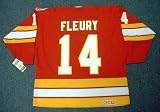 THEOREN FLEURY Calgary Flames 1989 CCM Vintage Throwback Away NHL Hockey Jersey, MEDIUM