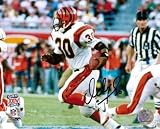 Ickey Woods Autographed/Hand Signed Cincinnati Bengals 16x20 Photo (White Jersey)
