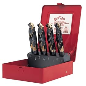 Click here to buy Milwaukee 48-89-0035 8 Piece 9 16-Inch to 1-Inch Silver and Deming Twist Drill Bit... by Milwaukee.