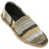 Capelli New York Wide Stripe Canvas Espadrille Slip On Fabric Lining