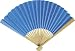 Corn Flower Blue Paper Hand Fan