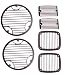 Rugged Ridge Black Powder Coated Trim AccessoriesTow HooksJeepWrangler1997 to 2006(TJ) 6 Piece Billet Stone Guard Set