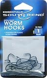 SOUTH BEND SPORTING GOOD J90-1 WORM HOOKS (10PK) SZ-1 (PACK OF 12)