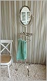 Edler Handtuchhalter mit Ablage und schwenkbarem Spiegel