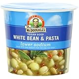 Dr. McDougall's Right Foods Vegan White Bean & Pasta Soup, Light Sodium, 1.8-Ounce Cups (Pack of 6)