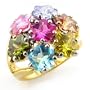Jewelry - Multicolor CZ Flower Ring
