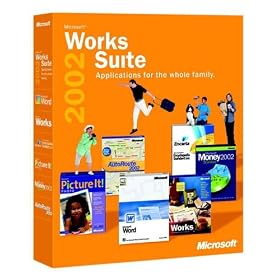 Works Suite 2002 CD (Word, Money, AutoRoute, Encarta, Picture It)