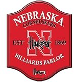 Nebraska Huskers Wooden Pub Style Bar Wall Sign