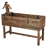 Astonica 50302410 Wood Horse Trough Planter