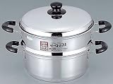 イークール IH200V対応 二段蒸し器 26cm ER-7617