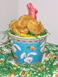 Scott's Cakes 1 lb. Snicker Doodle Cookies in a Blue Bunny Pail with Jelly Beans and Milk Chocolate Bunny