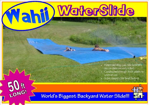 Wahii Waterslide 50 World's Biggest Backyard Water Slide!