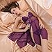 Queen.M® Pretty Pajama Sexy Lingerie Sling Erotic Transparent Underwear for Sex Flirt (Large, Purple)