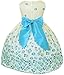 Floral Spring Easter Flower Girl Dress in Fuchsia Aqua Orange 2-12.