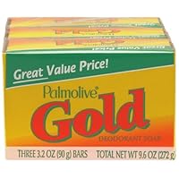 Palmolive Bath Bar Soap, Gold, 3 Count