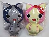 カツオにゃんこBIGぬいぐるみ２種セット（ブルー・ピンク）