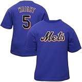 New York Mets Infant #5 David Wright Royal Blue Player Name & Number T-shirt