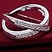 BOHG Jewelry Womens 925 Sterling Silver Plated Cubic Zirconia CZ Double 