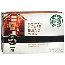 STARBUCKS COFFEE HOUSE BLEND MEDIUM K CUPS 10 CT