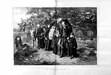 1872 Funeral Scene Graveyard Cemetery Royal Academy