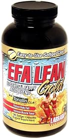 Labrada Nutrition EFA Lean Gold Essential Fatty Acid Softgel Capsules, 180-Count Bottle