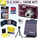 Nikon COOLPIX S4300 16 MP Digital Camera (Plum) + 16GB Accessory Kit