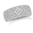 14K White Gold Diamond Anniversary Band - 0.75 Ct.