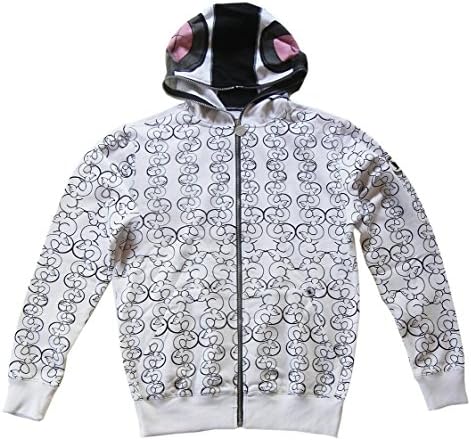 FLOW SOCIETY Men Mask Hooded SweatshirtJacke no.7 White L