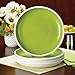 Rachael Ray Dinnerware Rise 4-Piece Stoneware Dinner Plate Set, Green