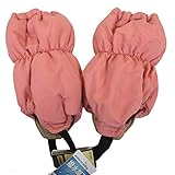 スノーカバー 足カバー 中綿入り フットカバー 雪よけ キッズ ベビー 無地柄 M ピンク