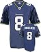 Matt Hasselbeck Youth Jersey: Reebok Blue Replica #8 Seattle Seahawks Jersey - Large (14-16)