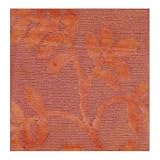 2' x 2' Indo Hand-knotted Rust Wool Rug