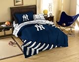 7pc MLB New York Yankees Bedding Set - Baseball Comforter Set - Full Bed
