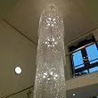 Custom-5m Chrome Crystal Chandelier, Ceiling Light, Lamp, Ideal For Lending, foyer, stairwell ect...