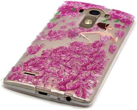 LG G4 Case,Utang Emboss Colored Drawing TPU Case Skin Gel Protective Cover Case for LG G4,Flowers girl