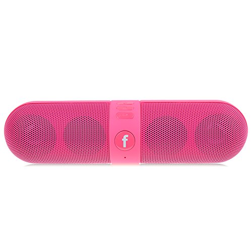 5IVE Pill Portable Speaker - Newest Model Wireless Bluetooth Speaker for Samsung iPhone PC Laptop (Rose Pink)