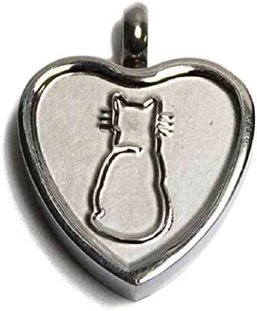 Purrfect Heart Pet Love Vial Keepsake Memory Pendant (EJLV11)
