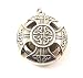 Aromatherapy Locket Celtic Cross Alloy Pewter Color with 10 refill pads