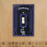 Colorado Rockies - MLB Art Glass Single Switch Plate Cover
