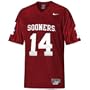 Nike Oklahoma Sooners #14 Crimson Twilled Football Jersey