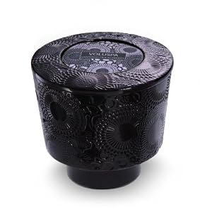 Voluspa Pedestal Ceramic 3-Wick Santiago Huckleberry, 22-Ounce ceramic by Voluspa