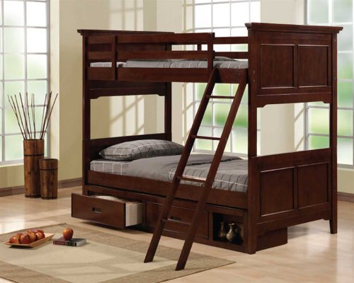 Jordan Twin Bunk Bed by Homelegance