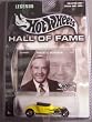 Hot Wheels Hall of Fame Legends Robert E. Petersen collector card and Track T car