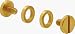 C.R. LAURENCE ZUR70GP CRL Gold Plated Screw and Washer Accent Kit for Zurich Hinges