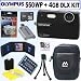Olympus Stylus 550WP 10MP Waterproof Digital Camera (Black) + 4GB Deluxe Accessory Kit