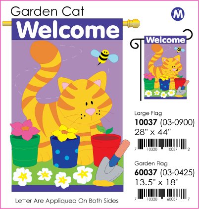 Garden Cat Flag Indoor/Outdoor 28