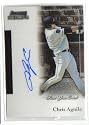 2004 Bowman Sterling CA Autographed Rookie Card Chris Aguila Marlins Baseball Card